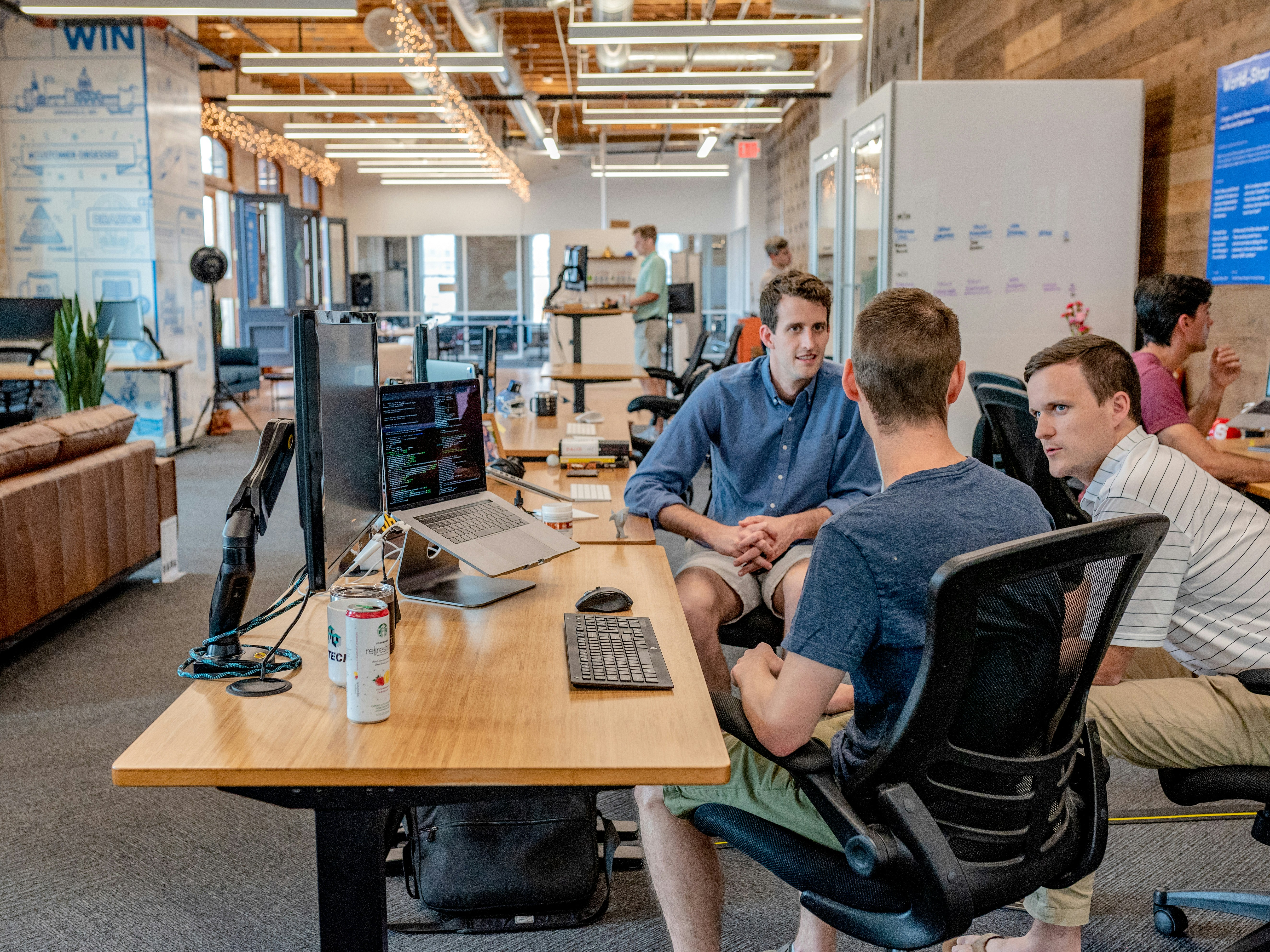 HaystaqDNA team collaborating on data analytics